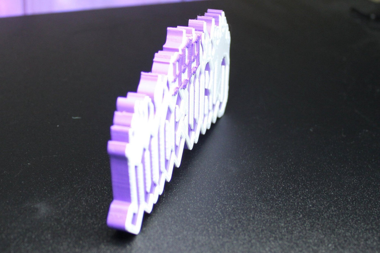 Juice WRLD 3D Printed Logo Art