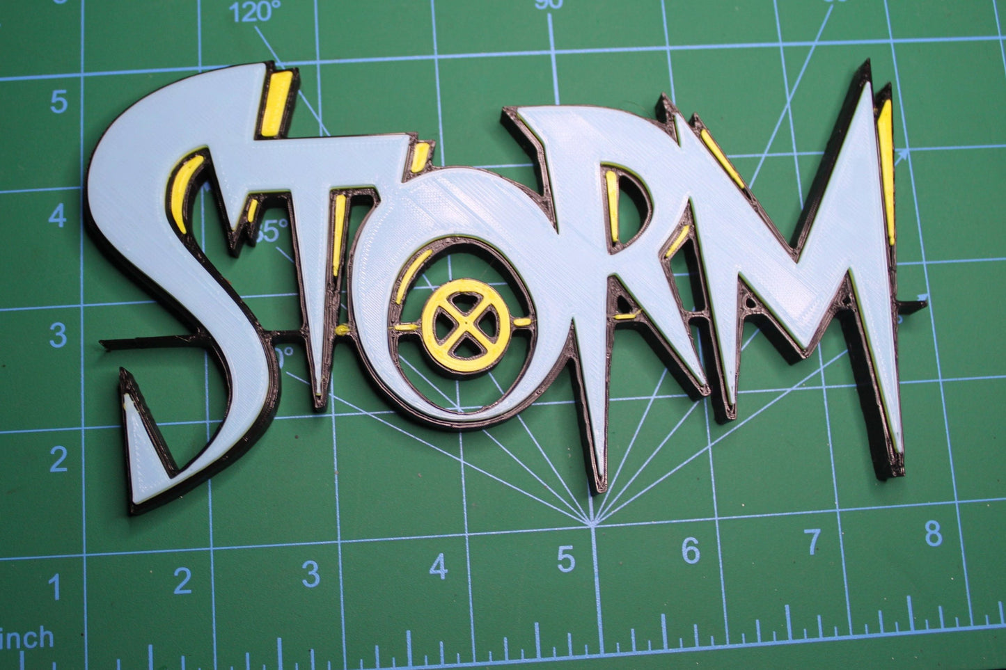 Storm 3D printed Comic Logo Art