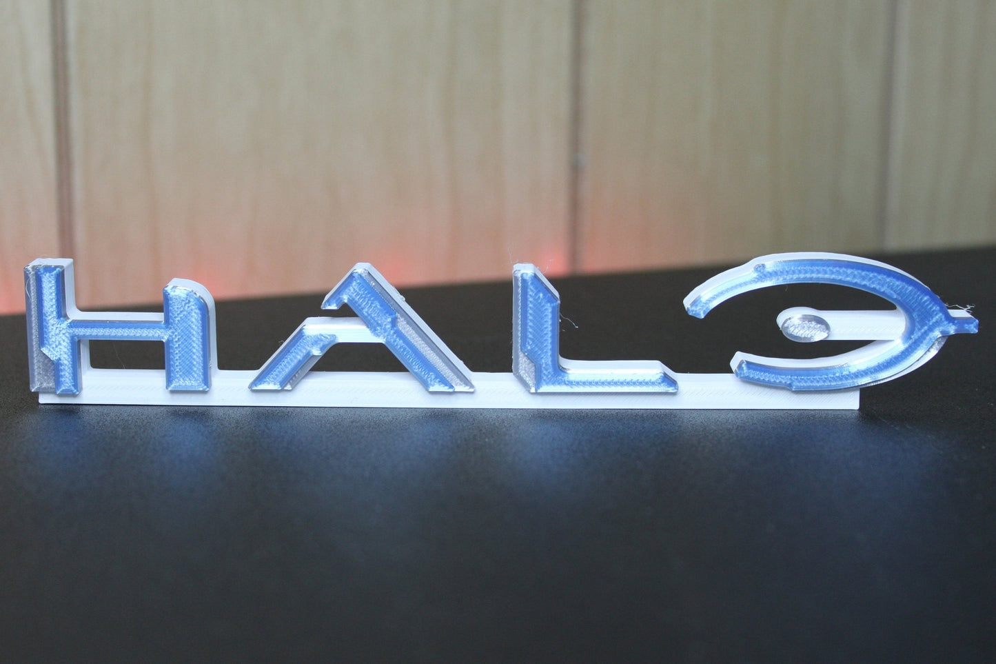 Halo 3D printed Logo Art