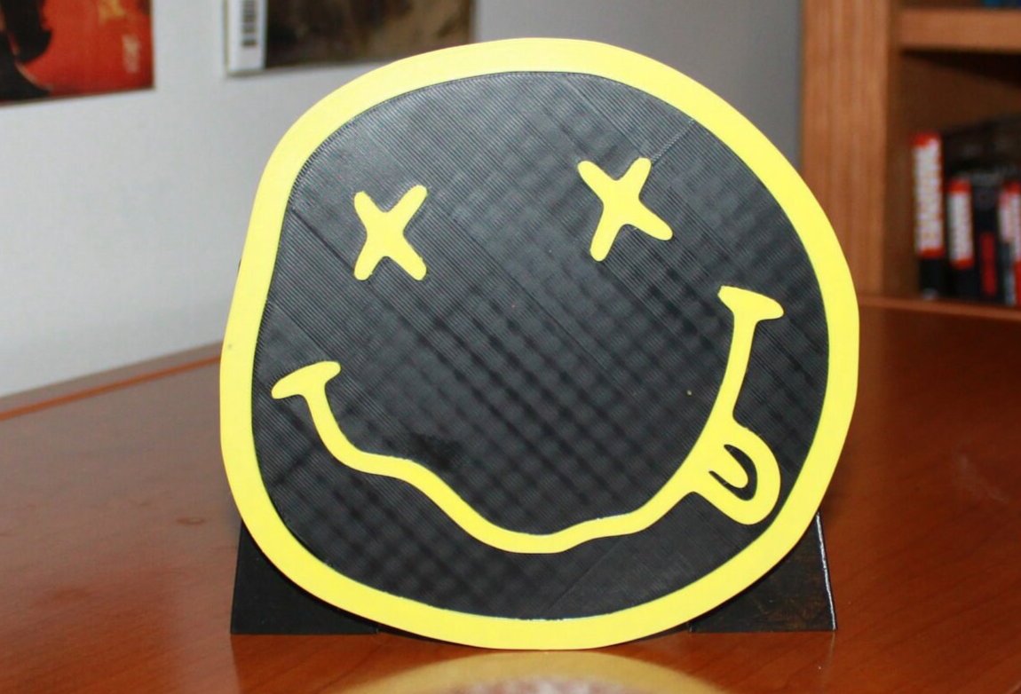 Nirvana 3D Printed Logo Art