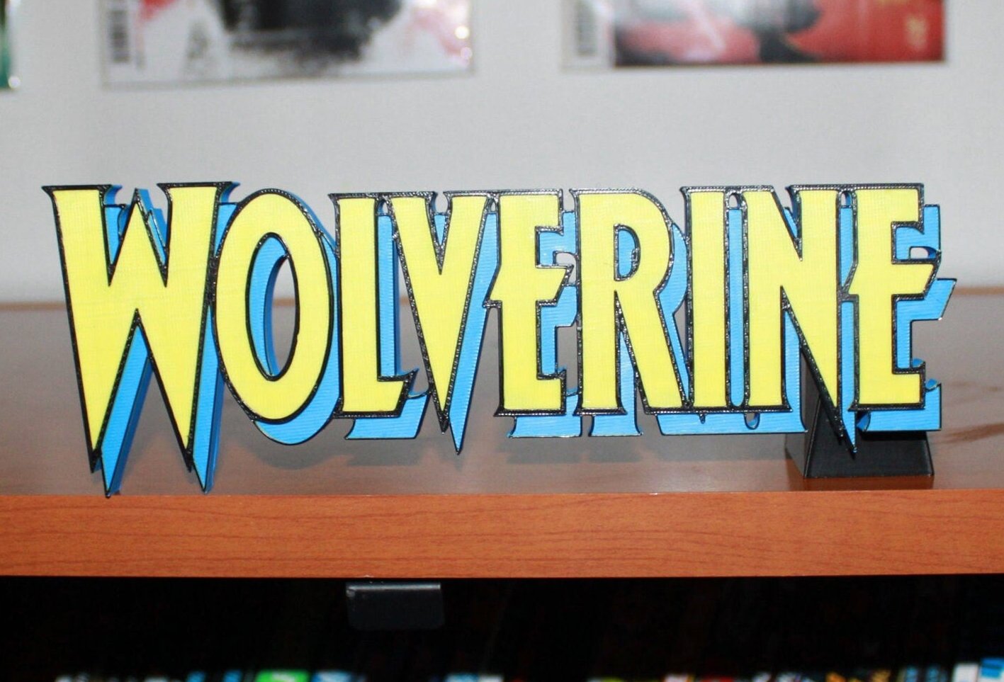 Wolverine 3D printed Comic Logo Art