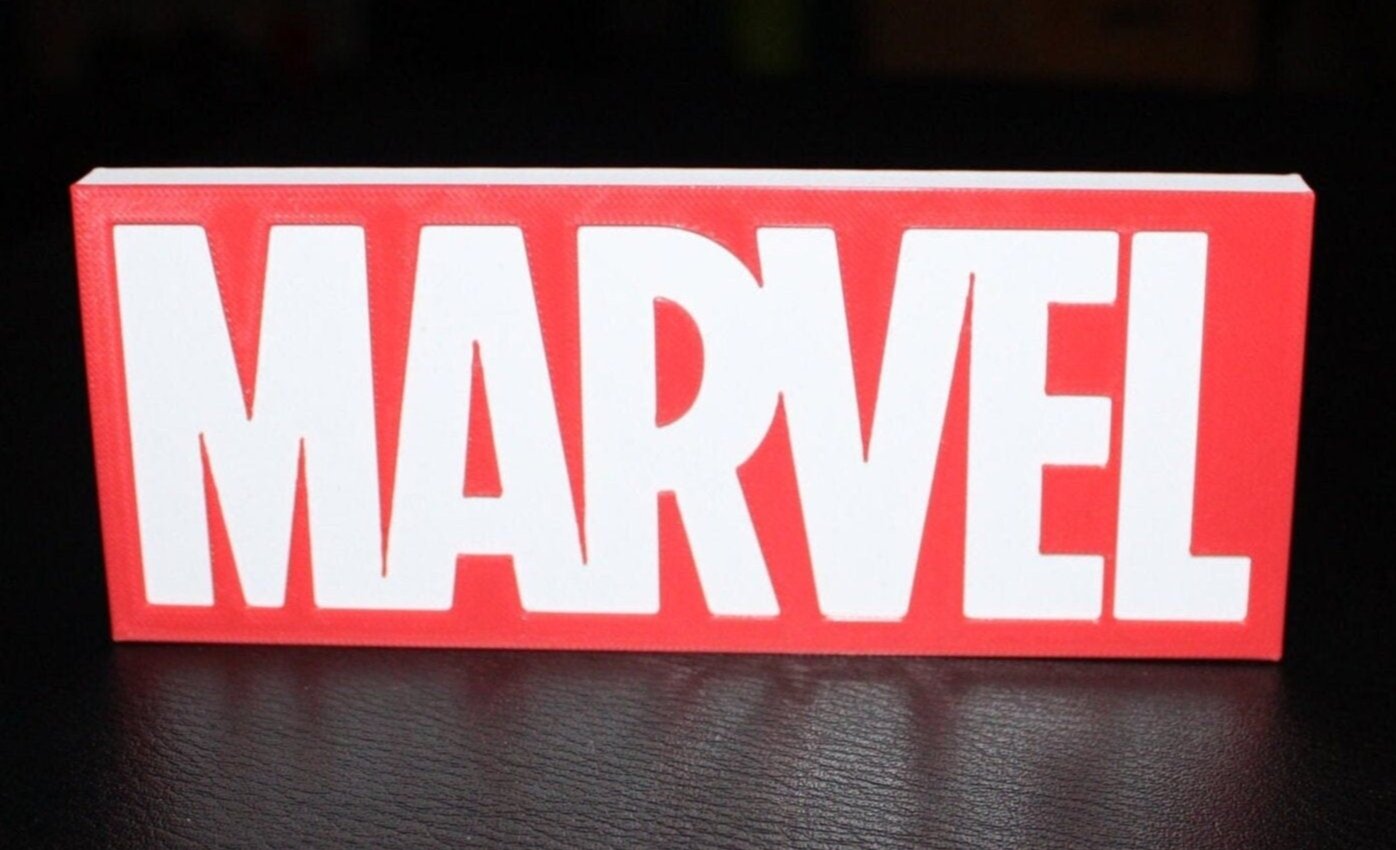 Marvel 3D Printed Logo Sign Wall Desk Shelf Art WindyCity3D marvel-3d-printed-logo-sign-wall-desk-shelf-art-windycity3d