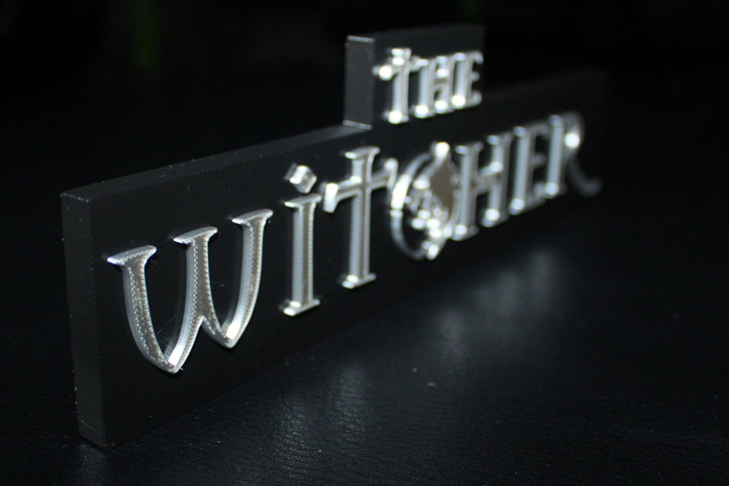 The Witcher 3D printed Logo Sign Wall Desk Shelf Art