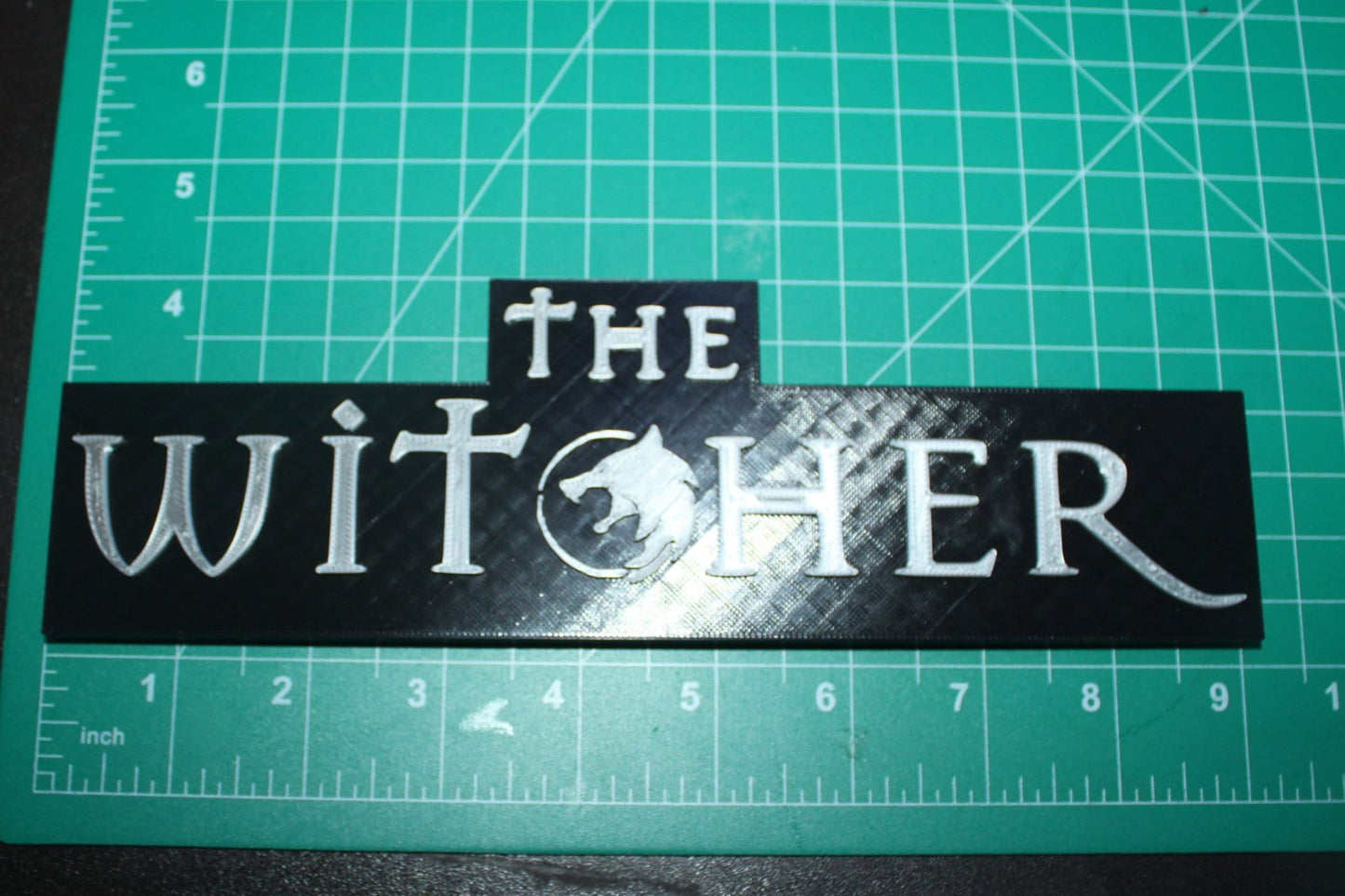 The Witcher 3D printed Logo Sign Wall Desk Shelf Art