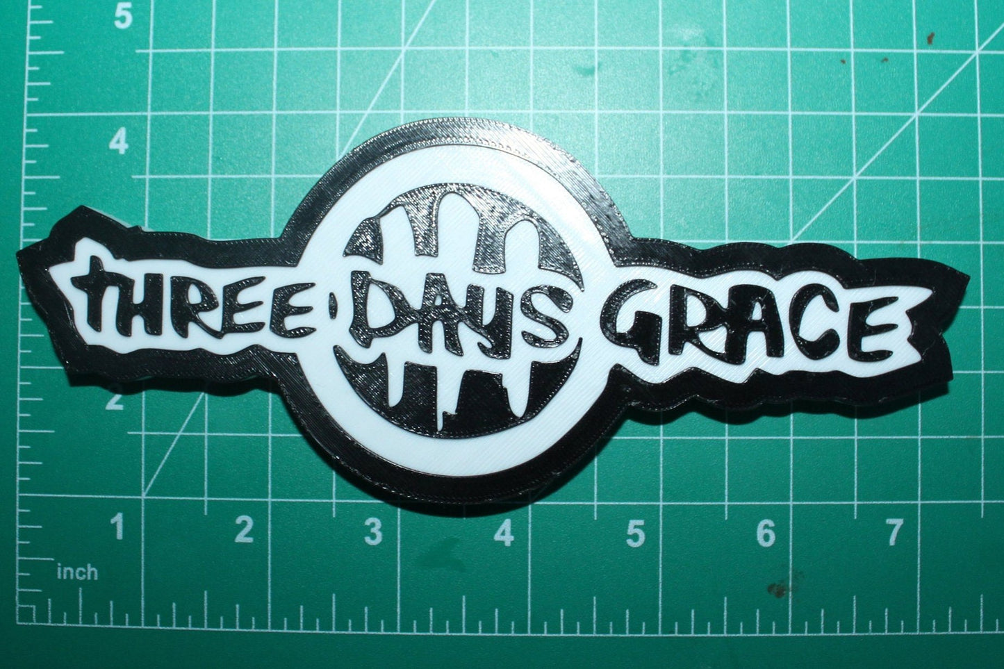Three Days Grace 3D Printed Logo Art