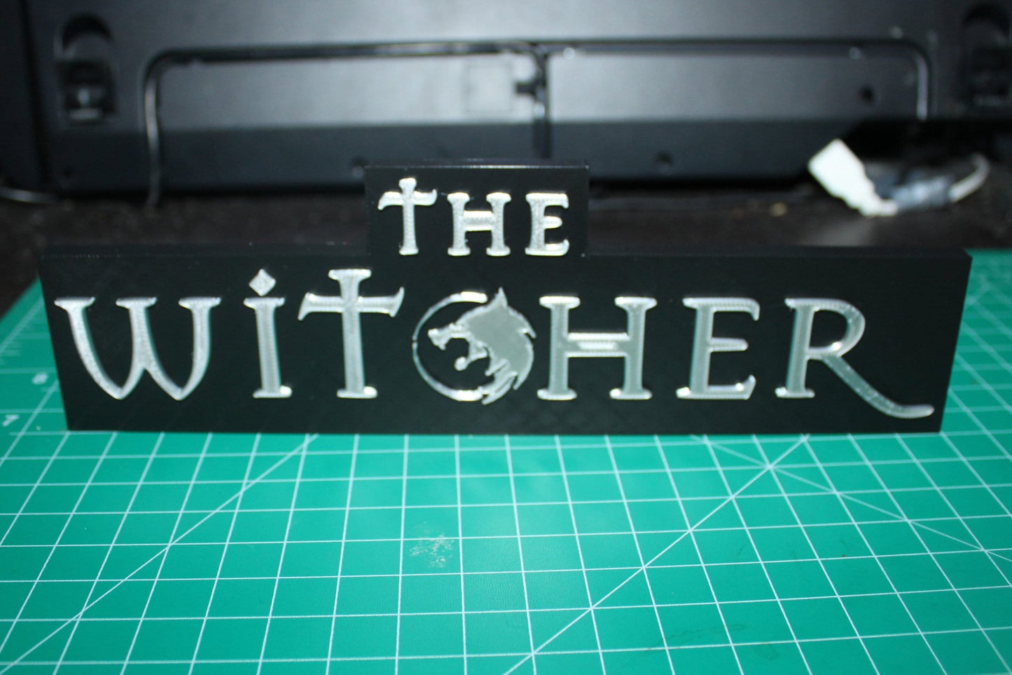 The Witcher 3D printed Logo Sign Wall Desk Shelf Art
