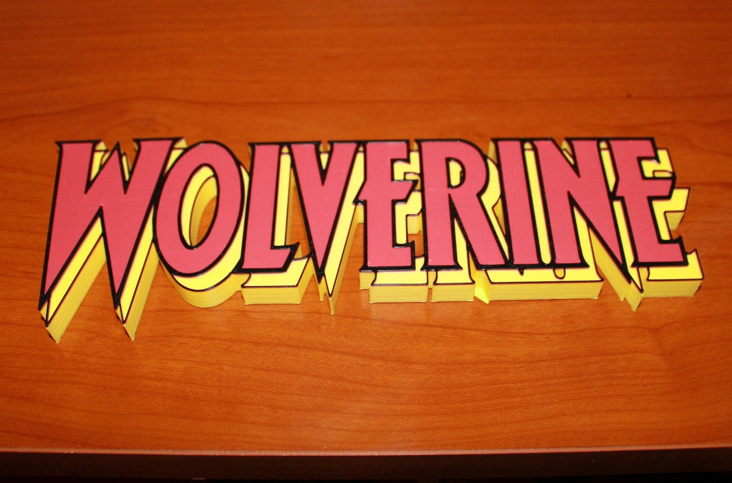Wolverine 3D printed Comic Logo Art