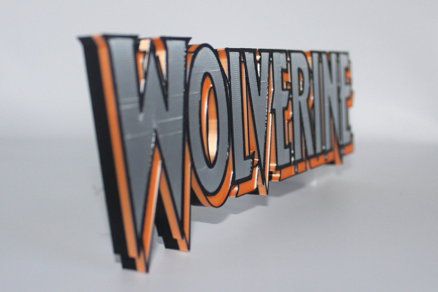 Wolverine 3D printed Comic Logo Art