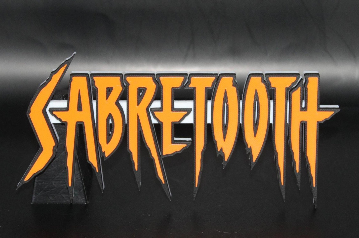 Sabretooth 3D printed Comic Logo Art