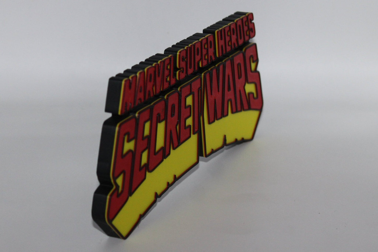 Secret Wars 3D printed Comic Logo Art