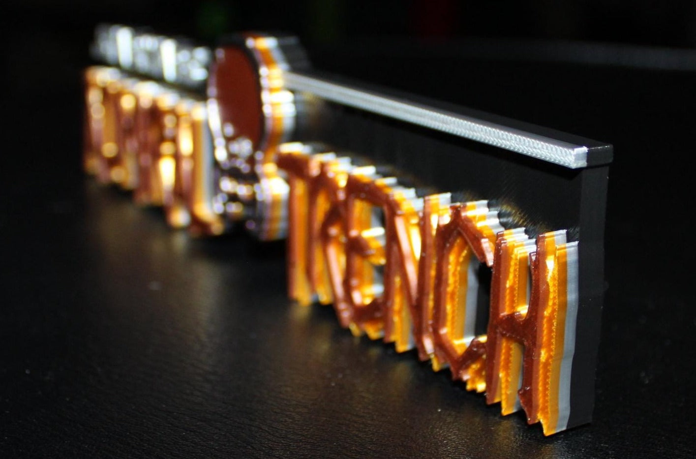 Admiral Trench 3D printed Comic Logo Art
