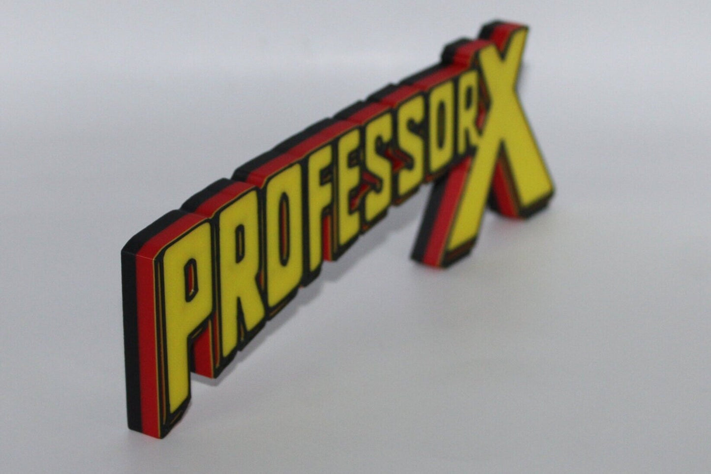 Professor X 3D printed Comic Logo Art