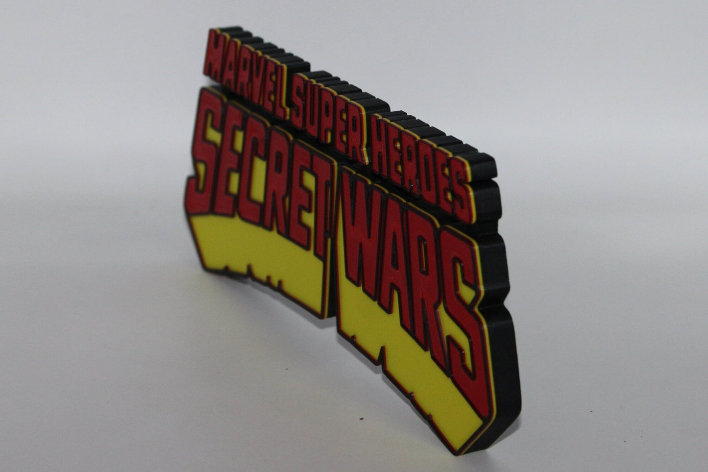 Secret Wars 3D printed Comic Logo Art