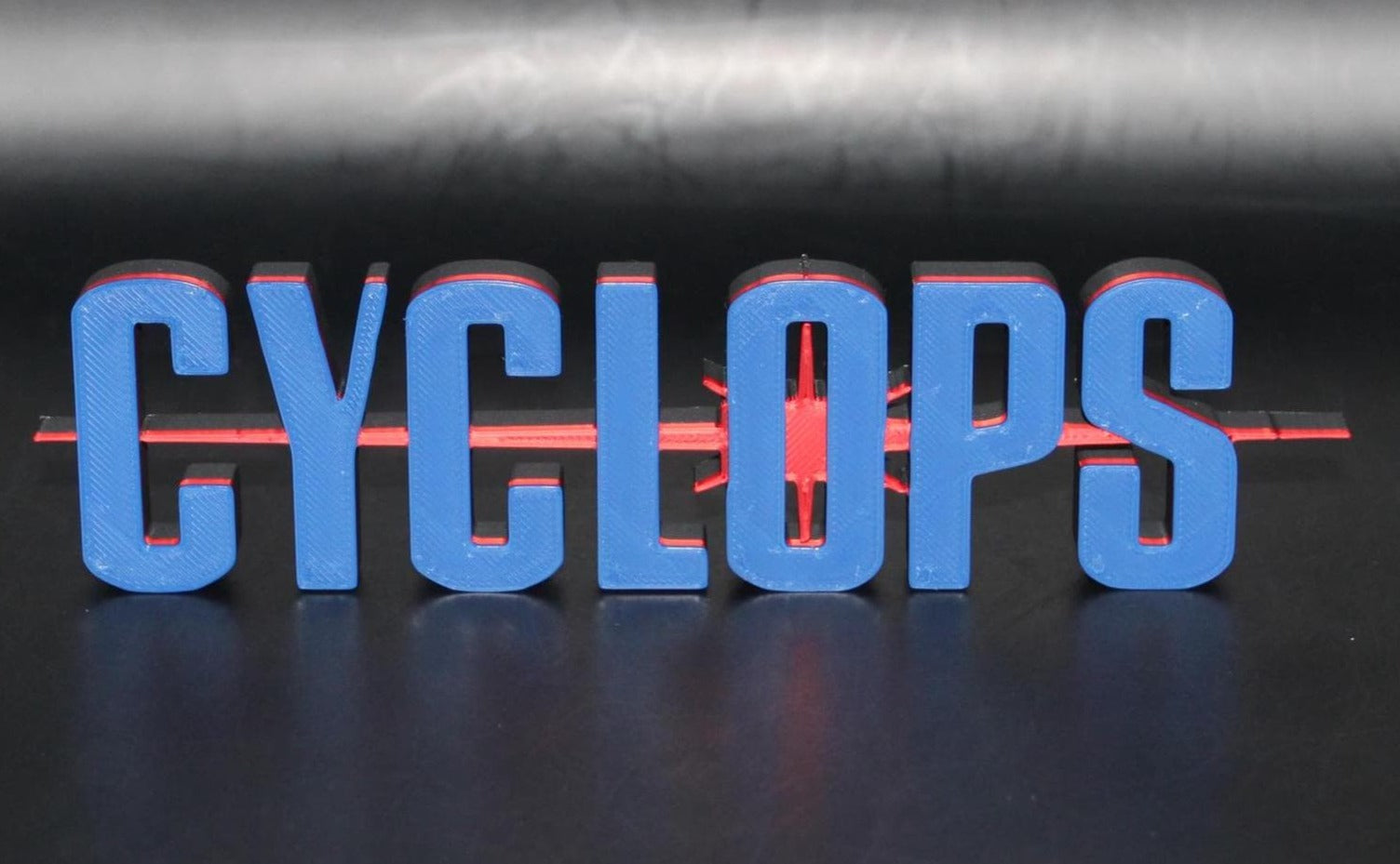 Cyclops 3D printed Comic Logo Art