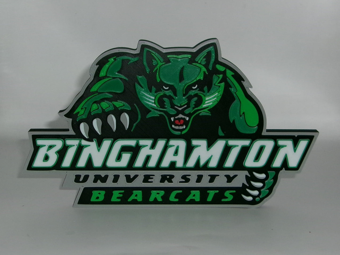 Binghamton Bearcats 3D printed Logo Sign Wall Desk Shelf Art