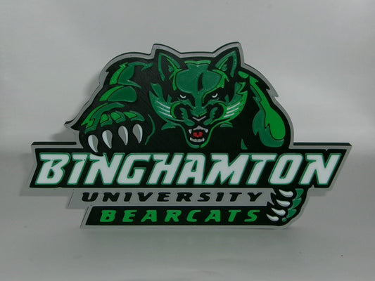 Binghamton Bearcats 3D printed Logo Sign Wall Desk Shelf Art