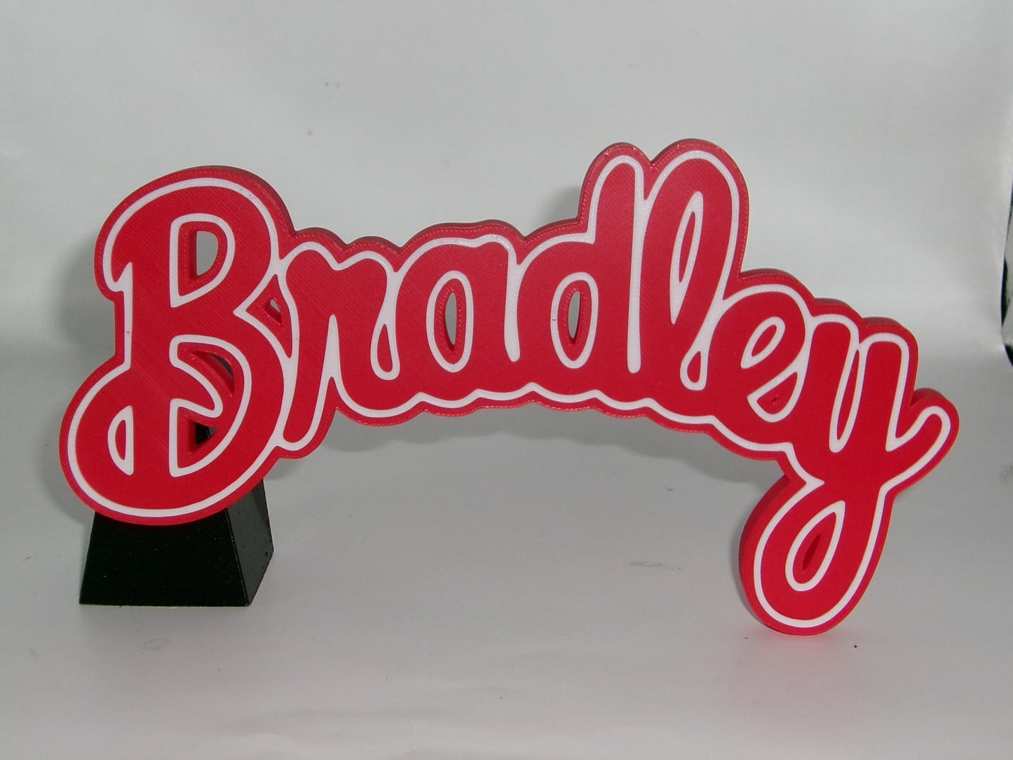 Bradley Braves 3D printed Logo Sign Wall Desk Shelf Art