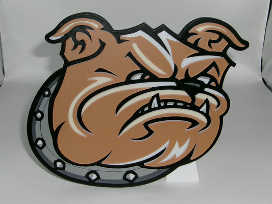 Bryant Bulldogs 3D printed Logo Sign Wall Desk Shelf Art