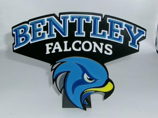 Bentley Falcons 3D printed Logo Sign Wall Desk Shelf Art