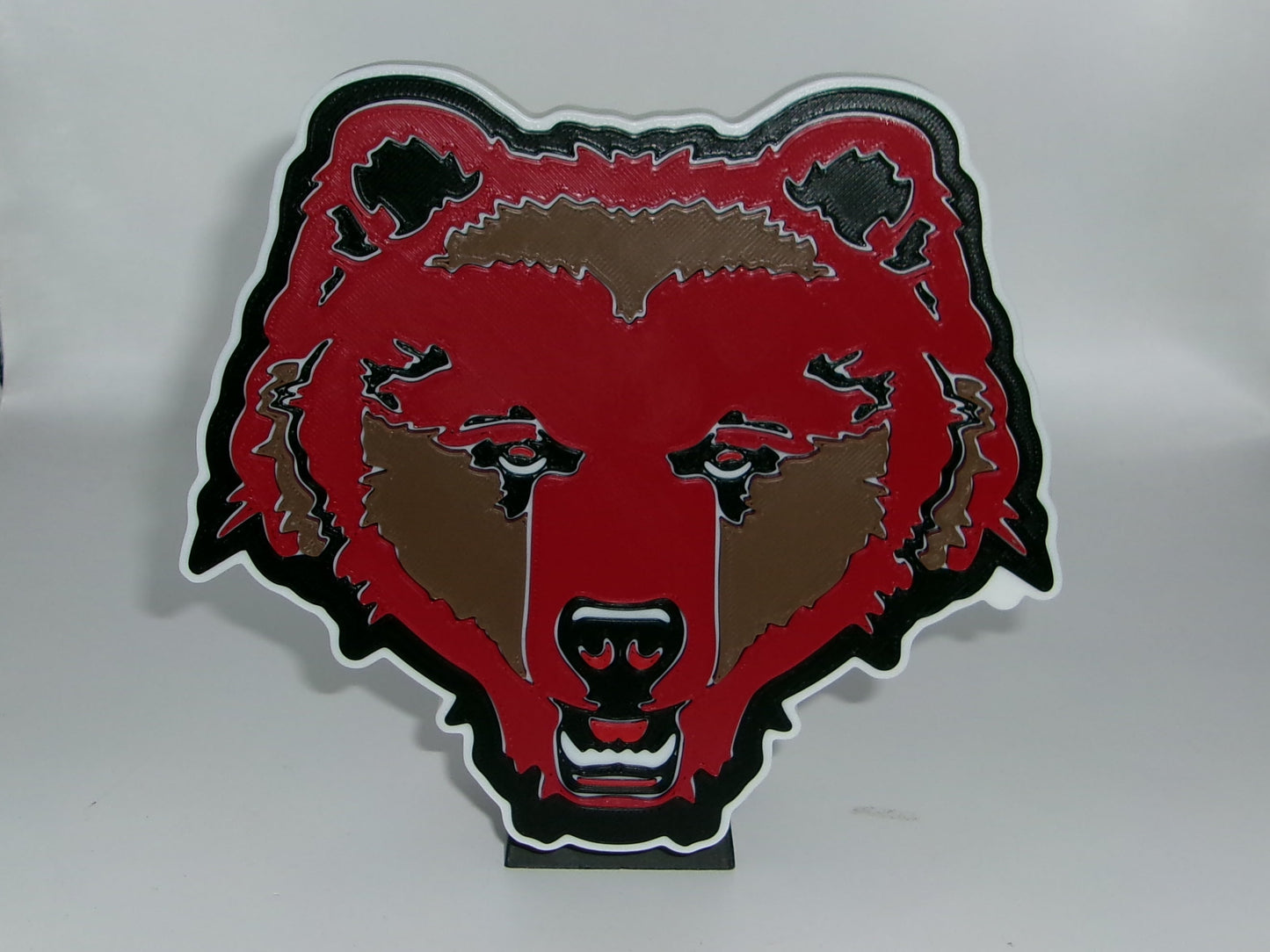 Brown Bears 3D printed Logo Sign Wall Desk Shelf Art