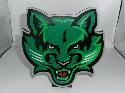 Binghamton Bearcats 3D printed Logo Sign Wall Desk Shelf Art