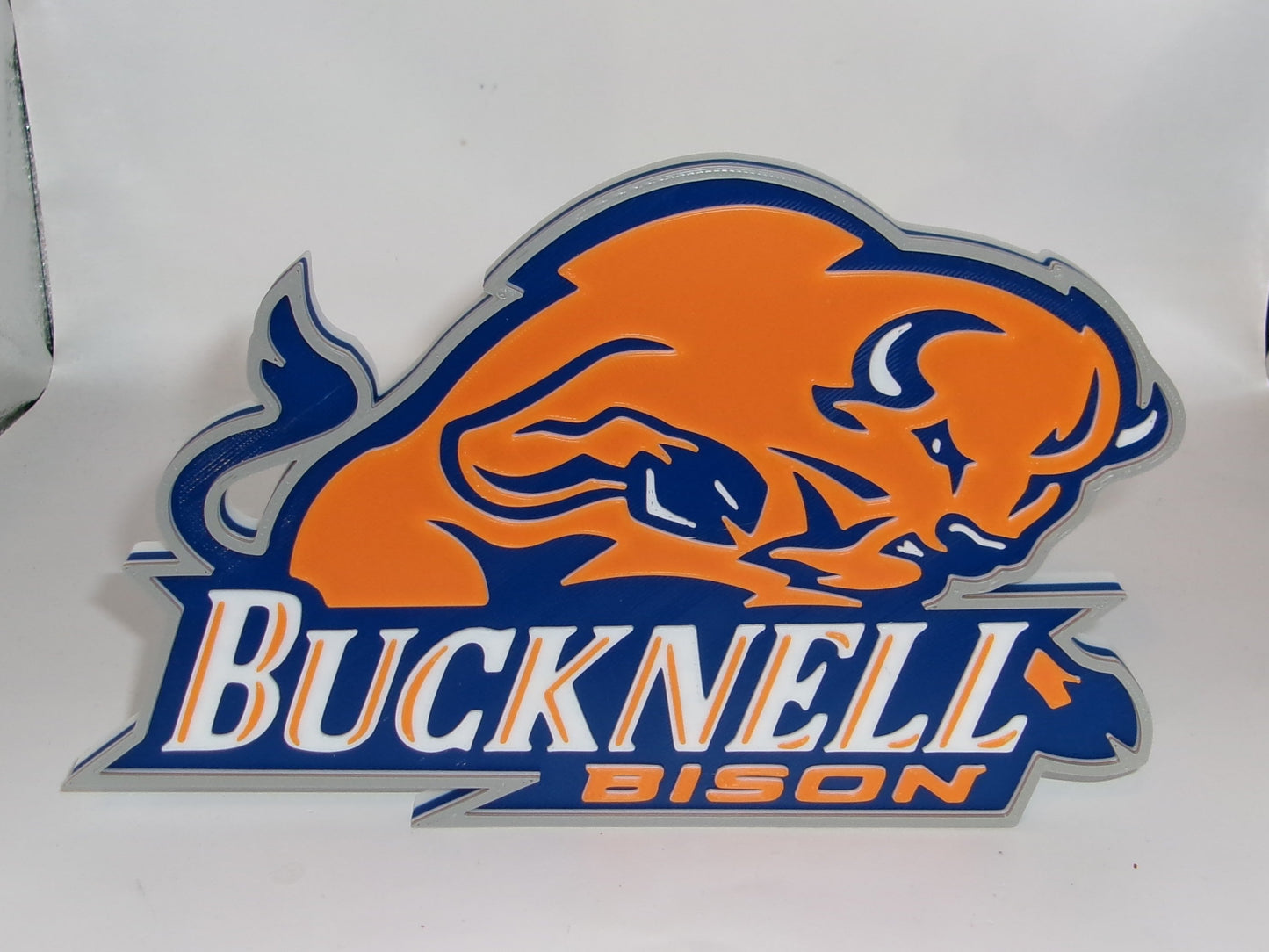 Bucknell Bison 3D printed Logo Sign Wall Desk Shelf Art