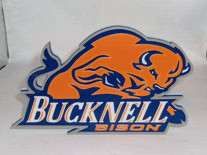 Bucknell Bison 3D printed Logo Sign Wall Desk Shelf Art