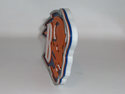 Bucknell Bison 3D printed Logo Sign Wall Desk Shelf Art