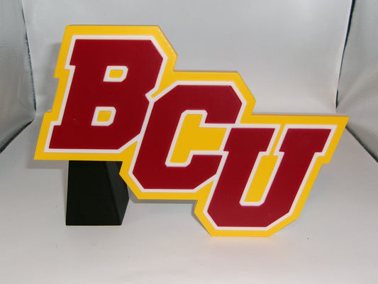 Bethune-Cookman Wildcats 3D printed Logo Sign Wall Desk Shelf Art