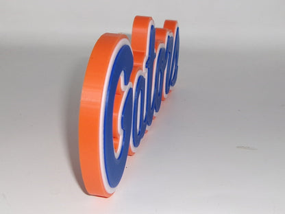 Florida Gators 3D printed Logo Sign Wall Desk Shelf Art