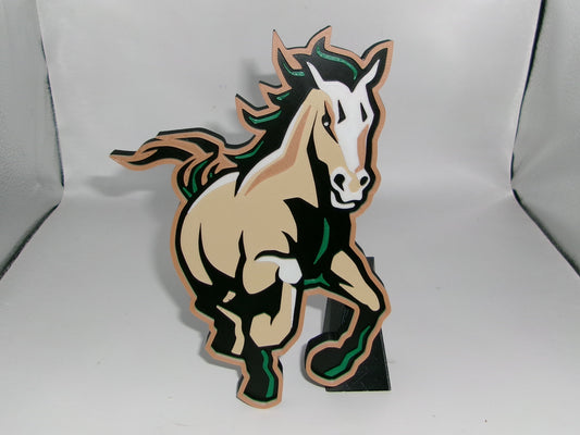Cal Poly Mustangs 3D printed Logo Sign Wall Desk Shelf Art