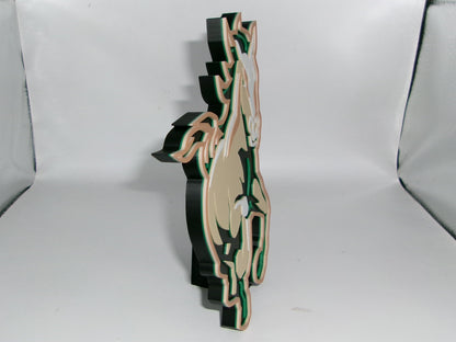 Cal Poly Mustangs 3D printed Logo Sign Wall Desk Shelf Art