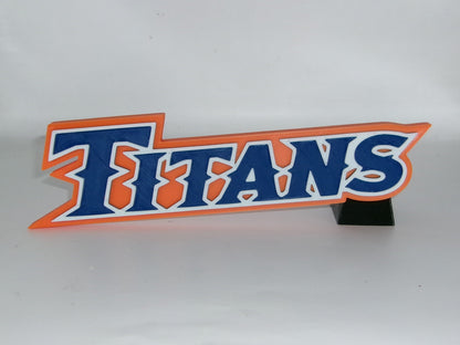 Cal State Fullerton Titans 3D printed Logo Sign Wall Desk Shelf Art