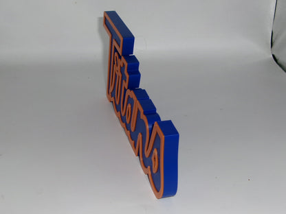 Cal State Fullerton Titans 3D printed Logo Sign Wall Desk Shelf Art