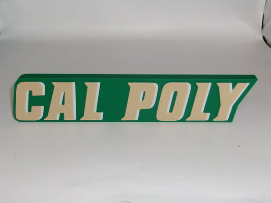 Cal Poly Mustangs 3D printed Logo Sign Wall Desk Shelf Art