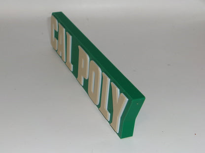 Cal Poly Mustangs 3D printed Logo Sign Wall Desk Shelf Art