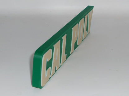 Cal Poly Mustangs 3D printed Logo Sign Wall Desk Shelf Art