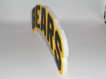 California Golden Bears 3D printed Logo Sign Wall Desk Shelf Art