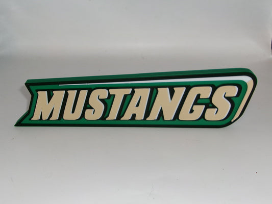 Cal Poly Mustangs 3D printed Logo Sign Wall Desk Shelf Art