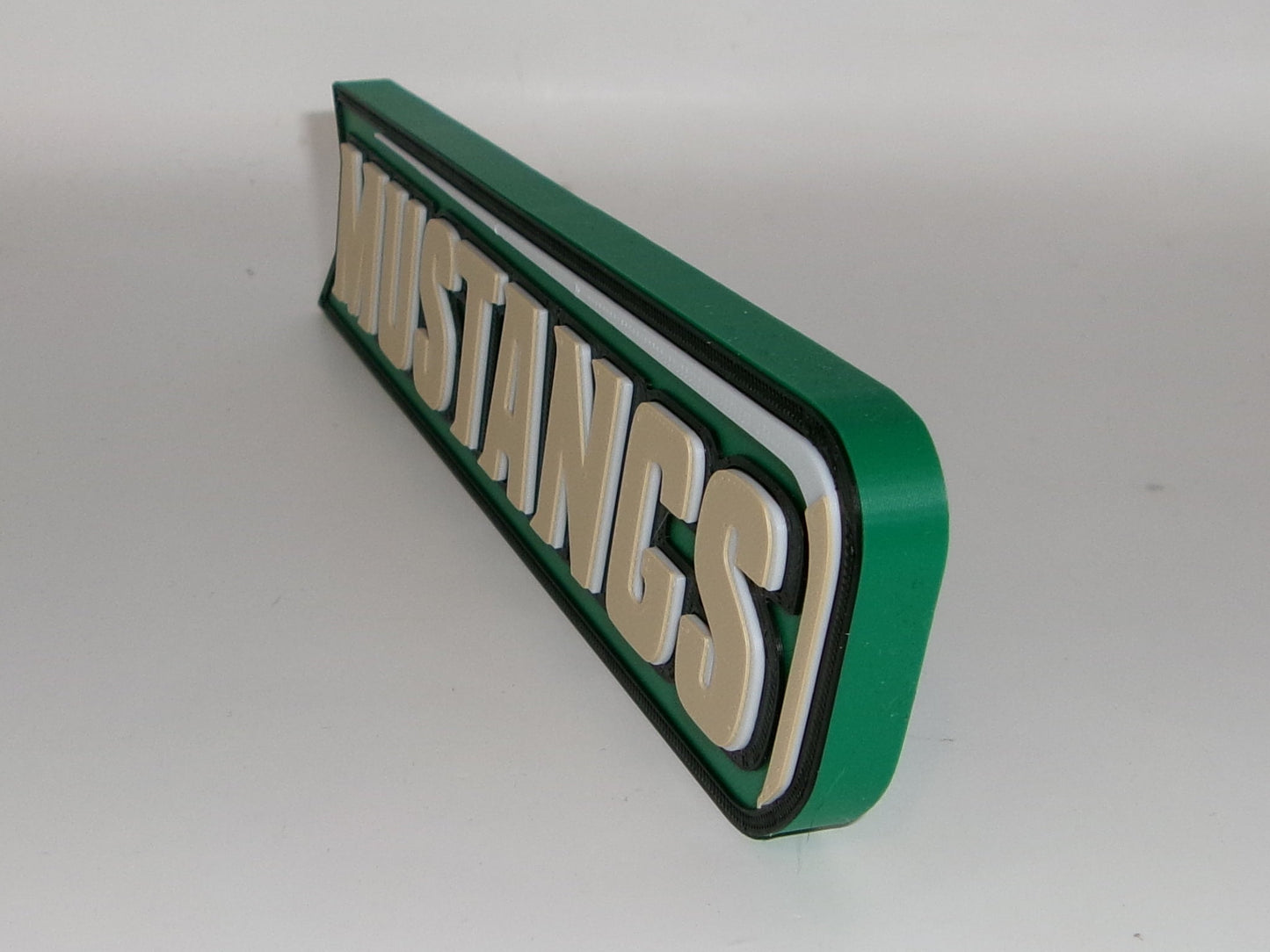 Cal Poly Mustangs 3D printed Logo Sign Wall Desk Shelf Art