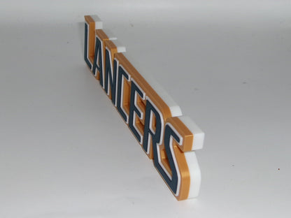 California Baptist Lancers 3D printed Logo Sign Wall Desk Shelf Art