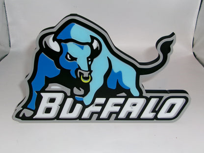 Buffalo Bulls 3D printed Logo Sign Wall Desk Shelf Art