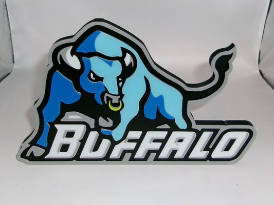Buffalo Bulls 3D printed Logo Sign Wall Desk Shelf Art