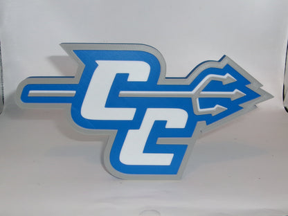 Central Connecticut Blue Devils 3D printed Logo Sign Wall Desk Shelf Art