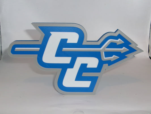 Central Connecticut Blue Devils 3D printed Logo Sign Wall Desk Shelf Art