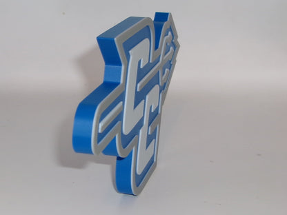 Central Connecticut Blue Devils 3D printed Logo Sign Wall Desk Shelf Art