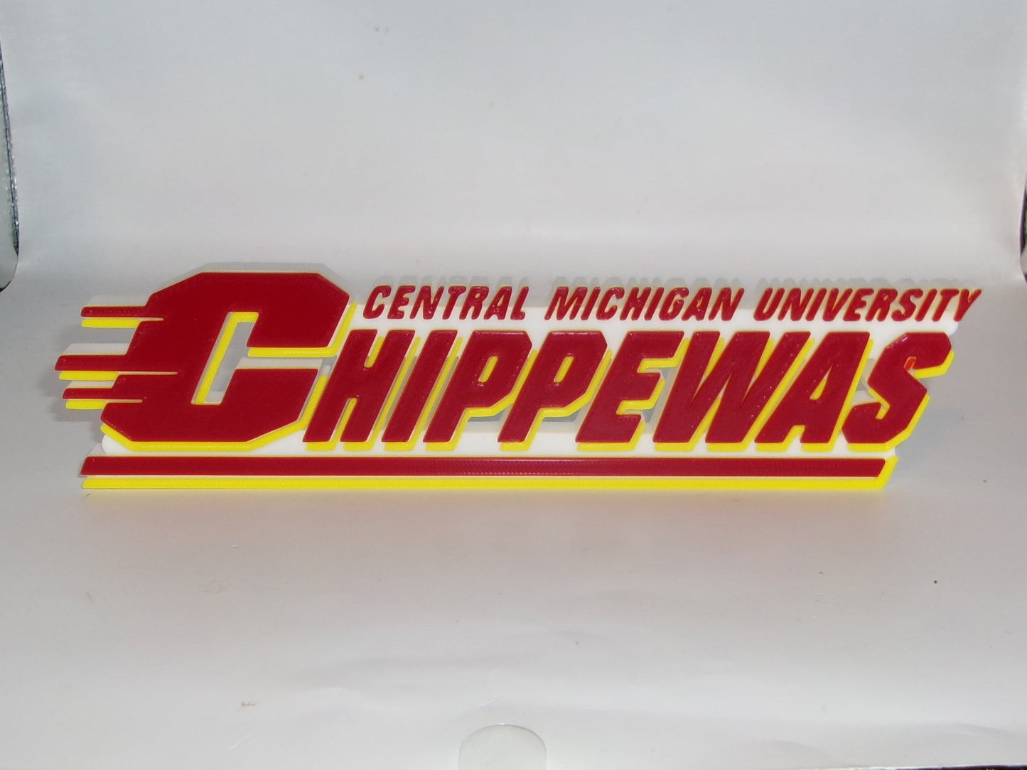Central Michigan Chippewas 3D printed Logo Sign Wall Desk Shelf Art