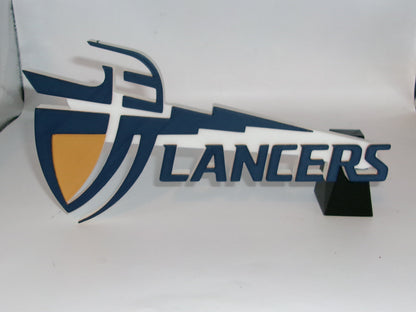 California Baptist Lancers 3D printed Logo Sign Wall Desk Shelf Art