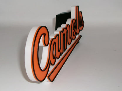 Campbell Fighting Camels 3D printed Logo Sign Wall Desk Shelf Art