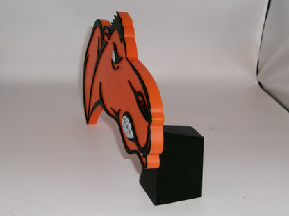 Campbell Fighting Camels 3D printed Logo Sign Wall Desk Shelf Art